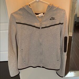 Nike tech Gray Zip-Up Hoodie